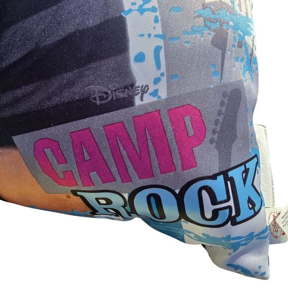 Disney Camp Rock Vintage Decorative Pillow Striped & Sequin - Picture 3 of 5